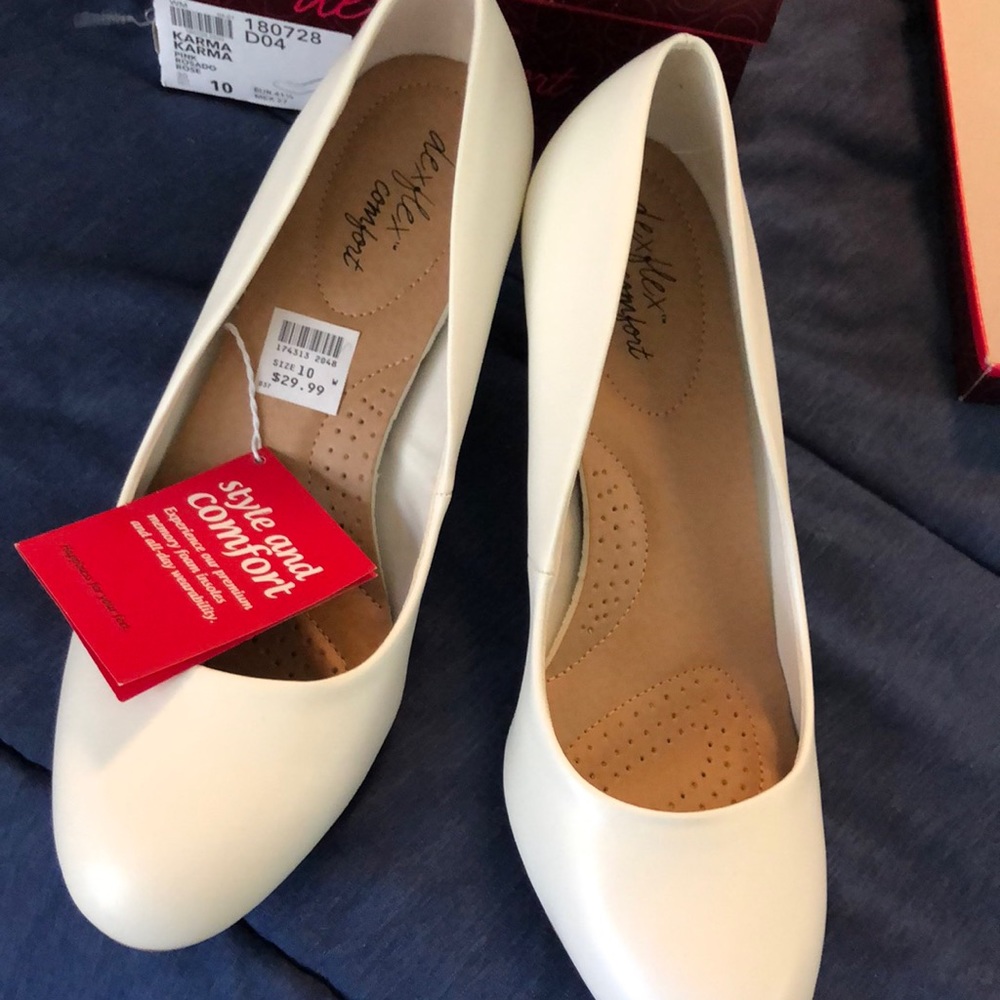 Super Comfortable White Heels